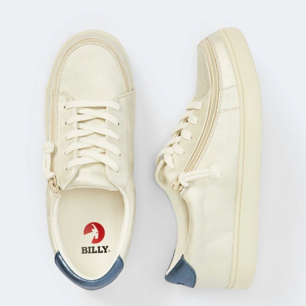 NEW Billy Sneaker II White/Navy Size 8.5M